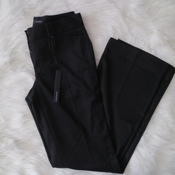 NEW Harve Bernard Women Black Dress Working Wide Leg Pants Size 2 - Picture 1 of 5